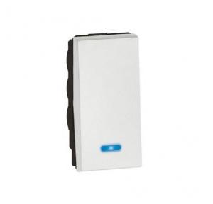 Legrand Arteor White Switch With Indicator, 1 M, 5720 63
